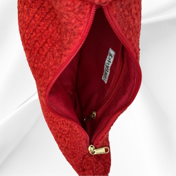 ORVIS CHRISTMAS RED HOBO BAG - Picture 7 of 7